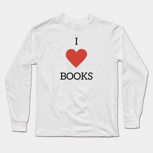 I Heart Books Long Sleeve T-Shirt